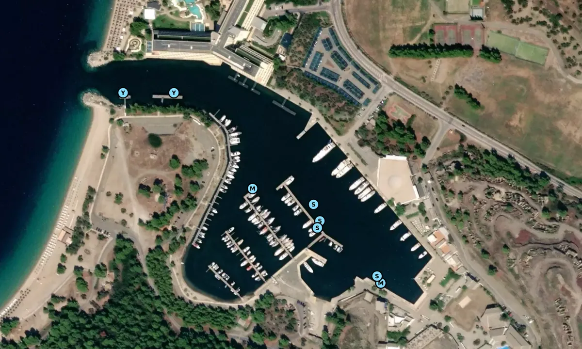 Satelite image of Porto Carras Marina