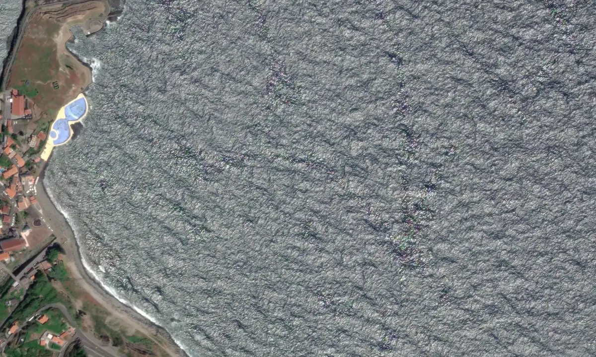 Flyfoto av Porto da Cruz