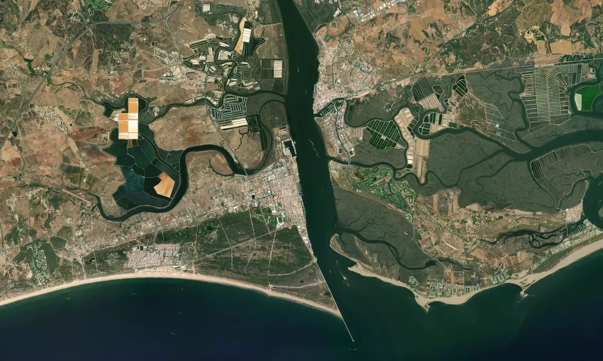 Flyfoto av Porto de Recreio do Guadiana