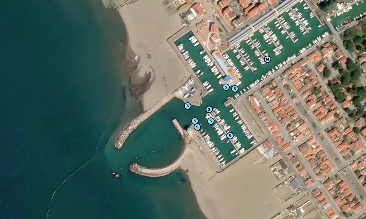 Satelite image of Porto della Maremma
