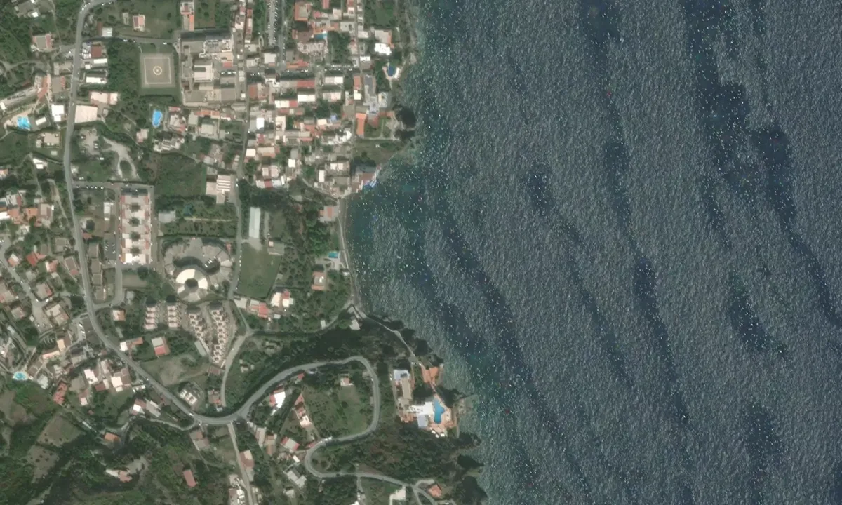 Flyfoto av Porto Delle Genti Mooring Field