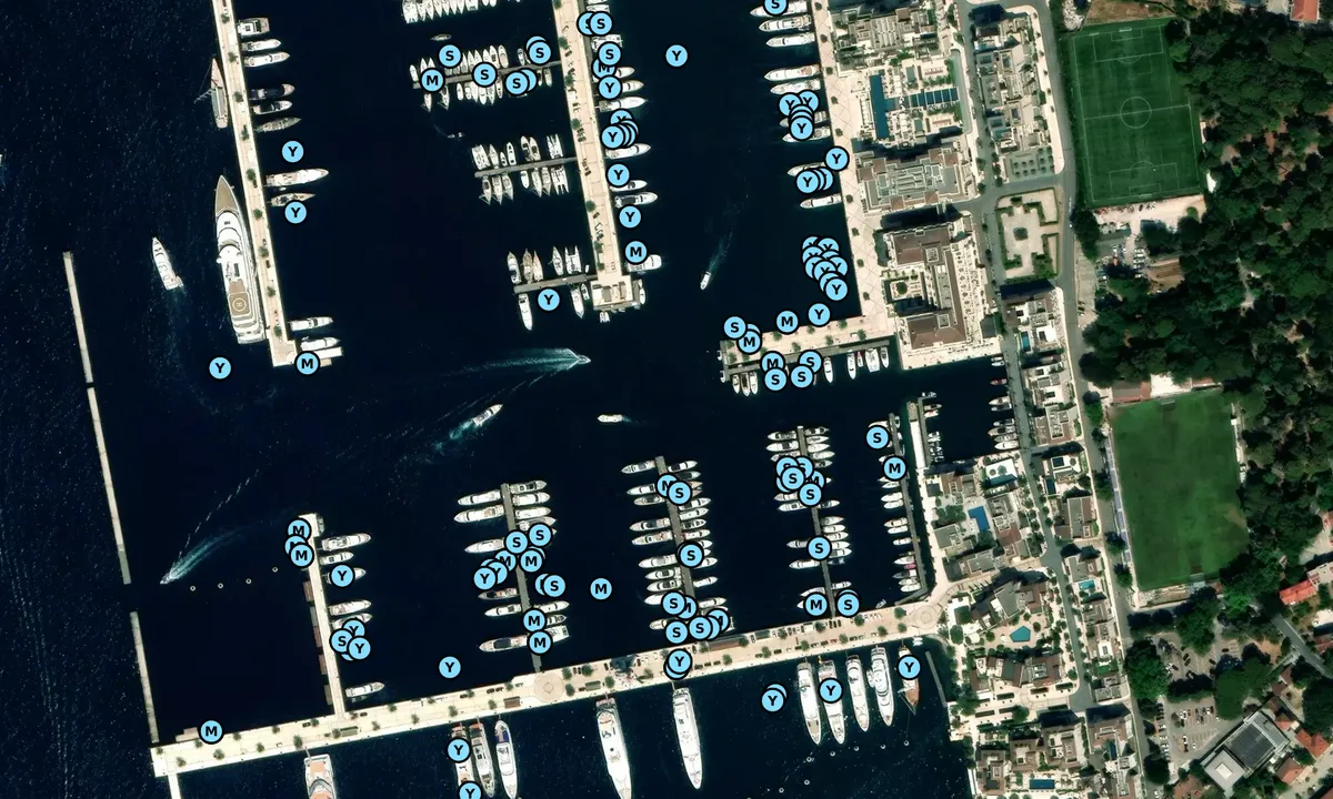 Satelite image of Porto Montenegro - Tivat