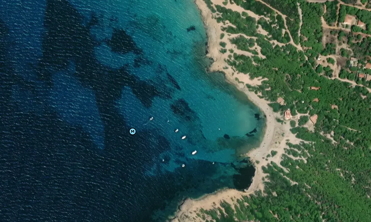 Satelite image of Porto Pineddu