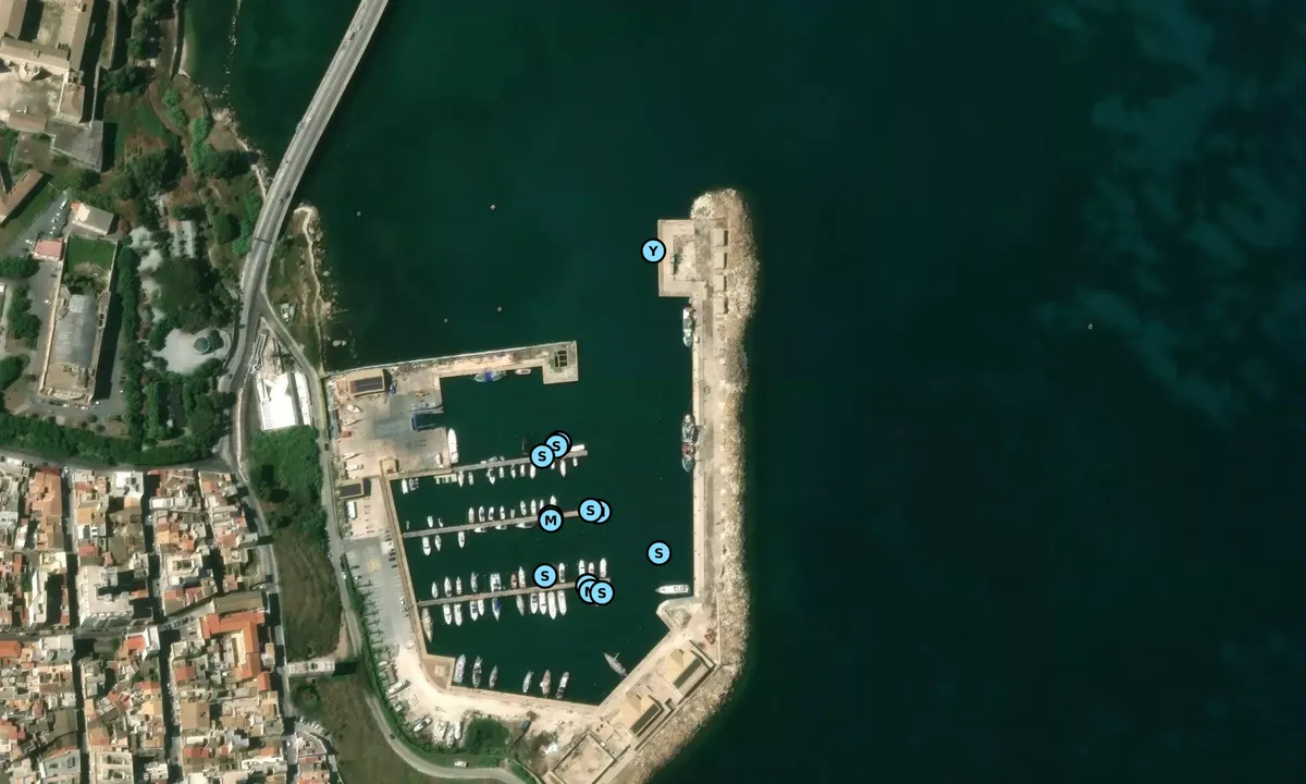 Satelite image of Porto Xiphonio Augusta Marina