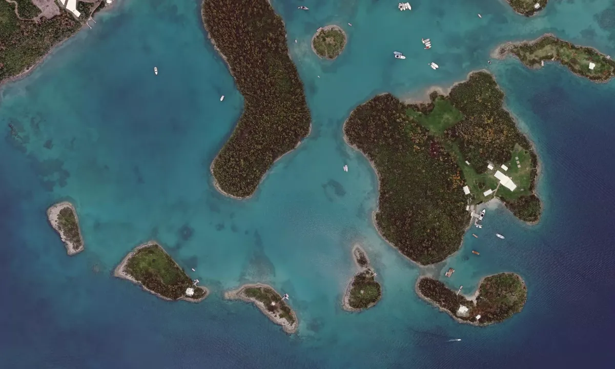 Flyfoto av Ports Island