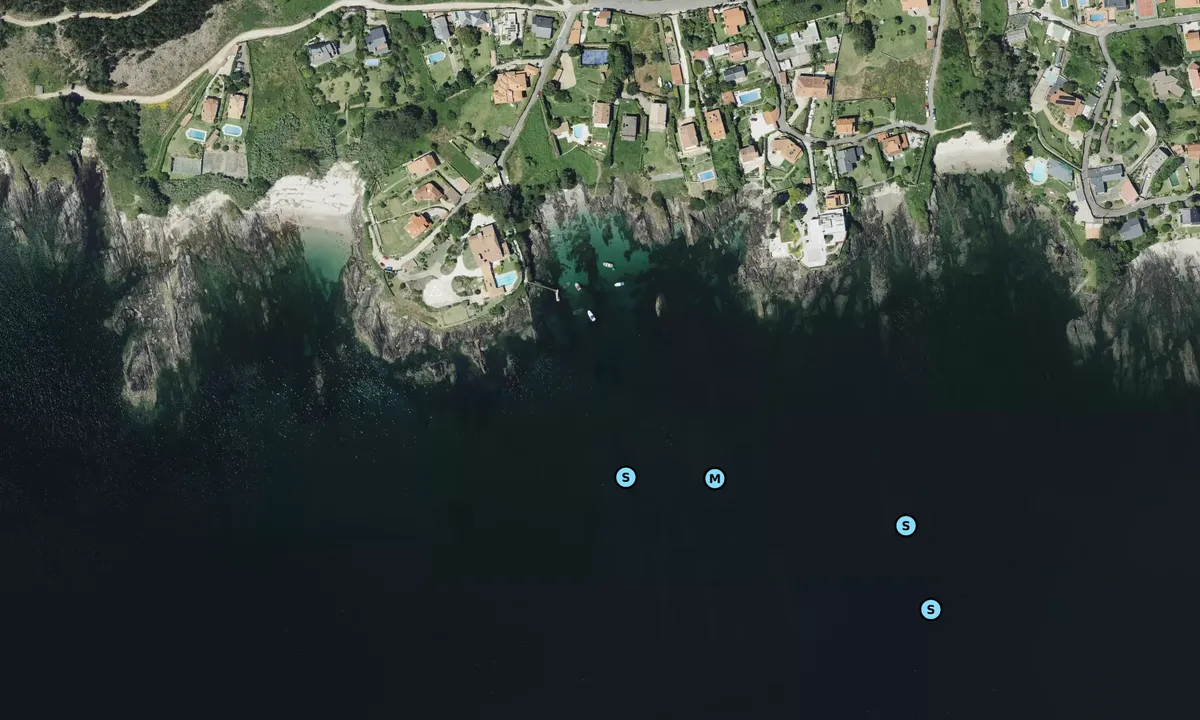 Satelite image of Praia Area Fofa