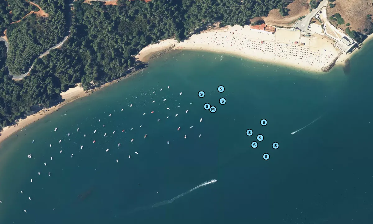 Satelite image of Praia da Albarquel