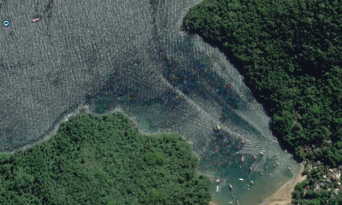 Satelite image of Praia da Longa
