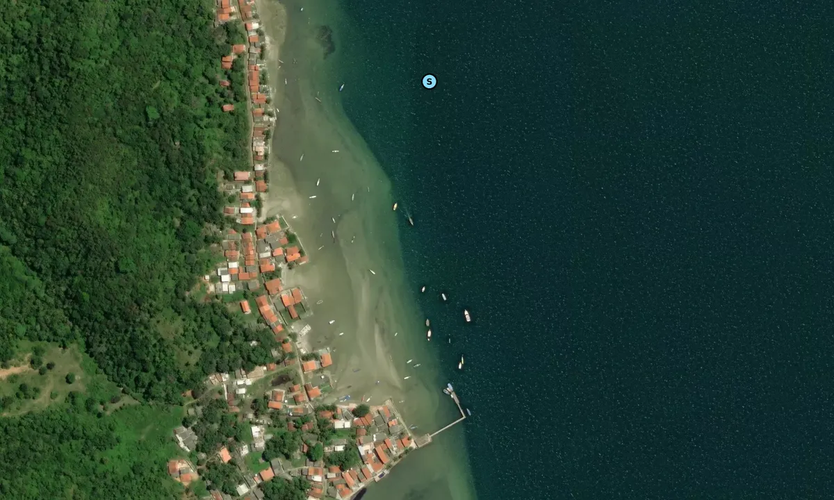 Satelite image of Praia de Botelho