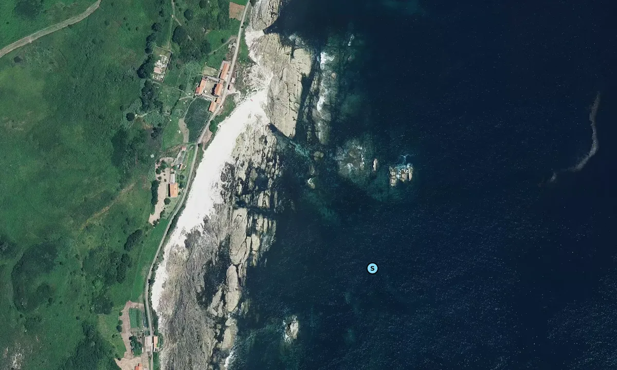 Satelite image of Praia de Canexol