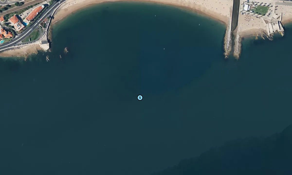 Satelite image of Praia de Caxias