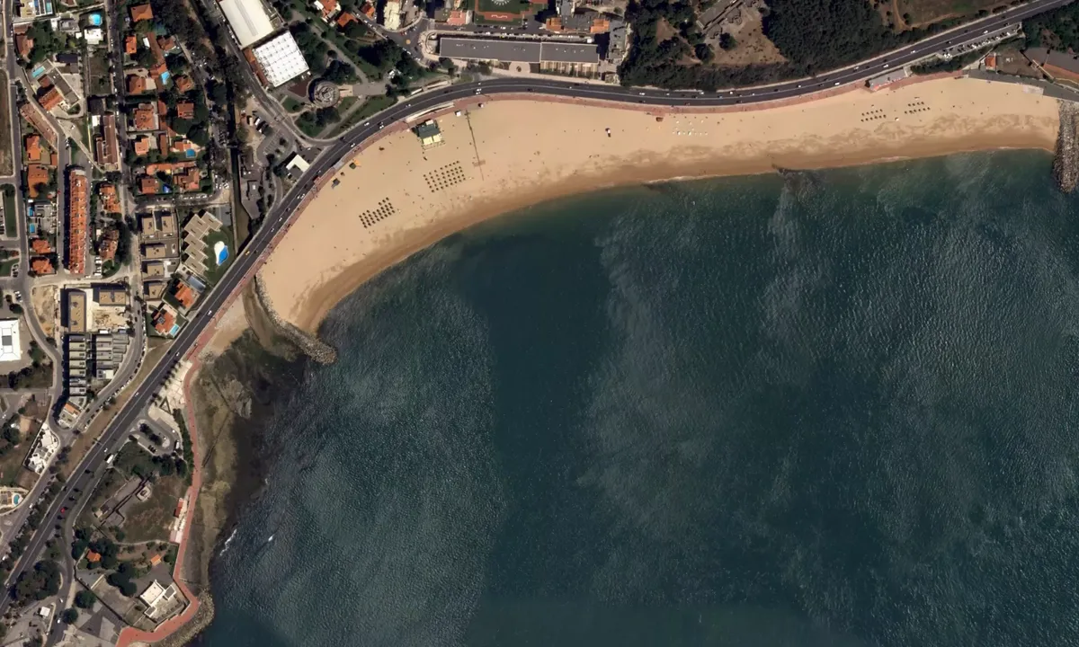 Flyfoto av Praia de Santo Amaro