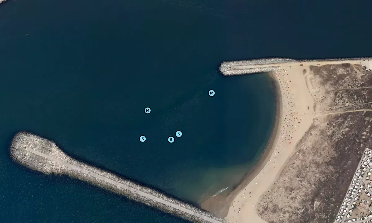 Satelite image of Praia do Cabedelinho