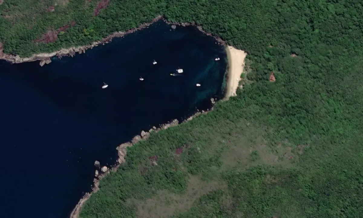 Satelite image of Praia dos Meros