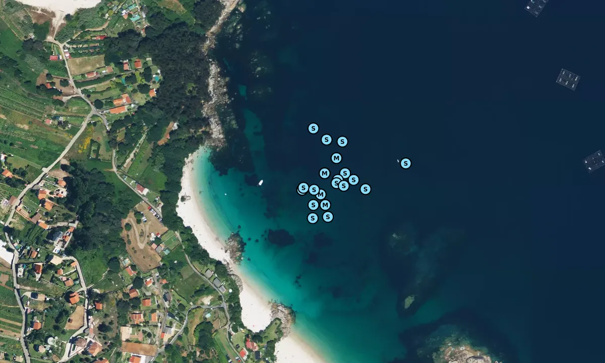 Satelite image of Praia San Chián