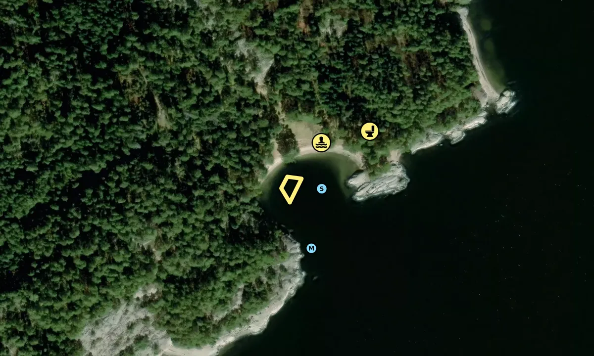 Satelite image of Prästeviken - Hjältön