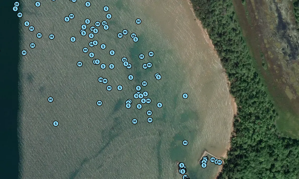 Satelite image of Presque Isle Bay