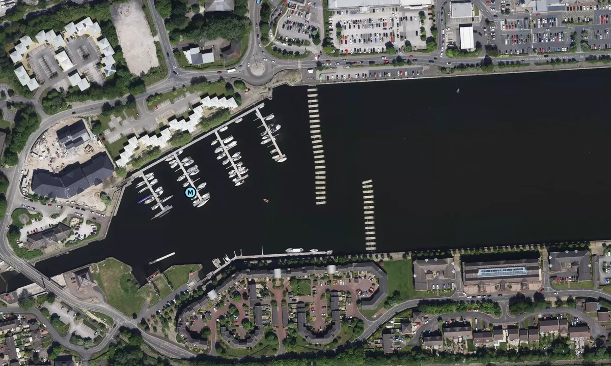 Satelite image of Preston Marina - Lancashire