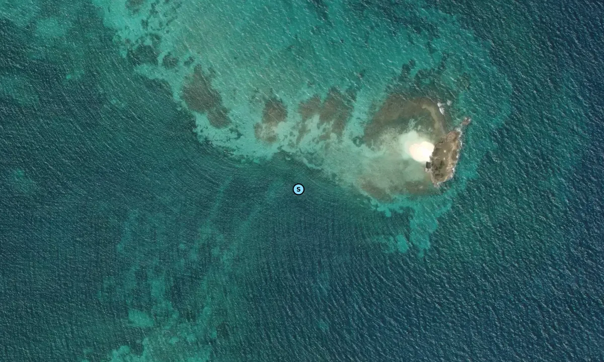 Satelite image of Prickly Pear Island - Hodges Bay