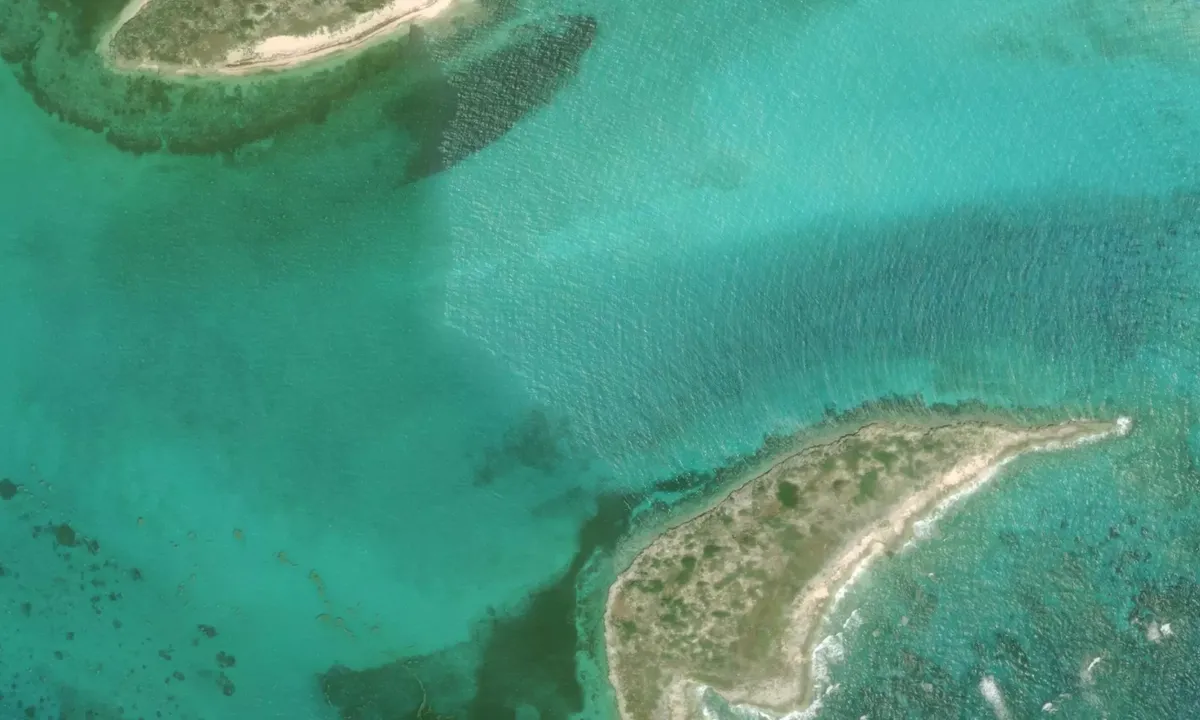 Flyfoto av Propeller Cay
