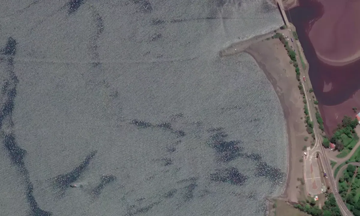 Satelite image of Puerto Caldera