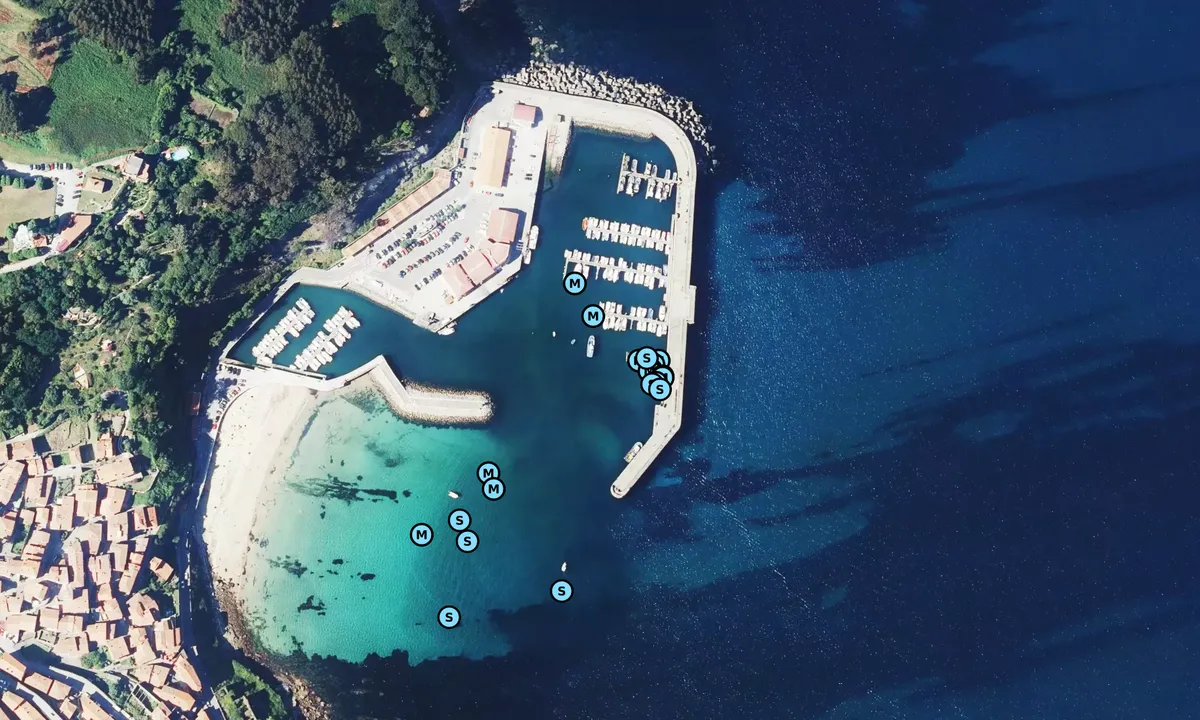 Satelite image of Puerto Deportivo Lastres