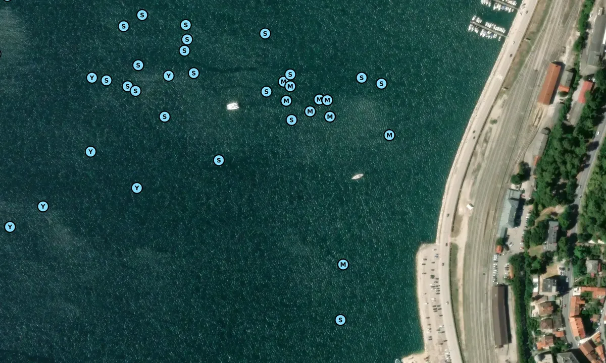 Satelite image of Pula North Bay