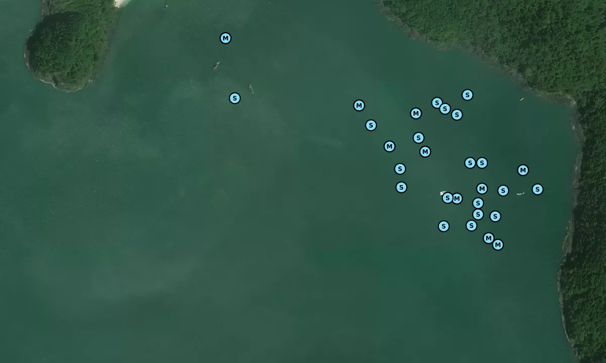 Satelite image of Pulau Kentat