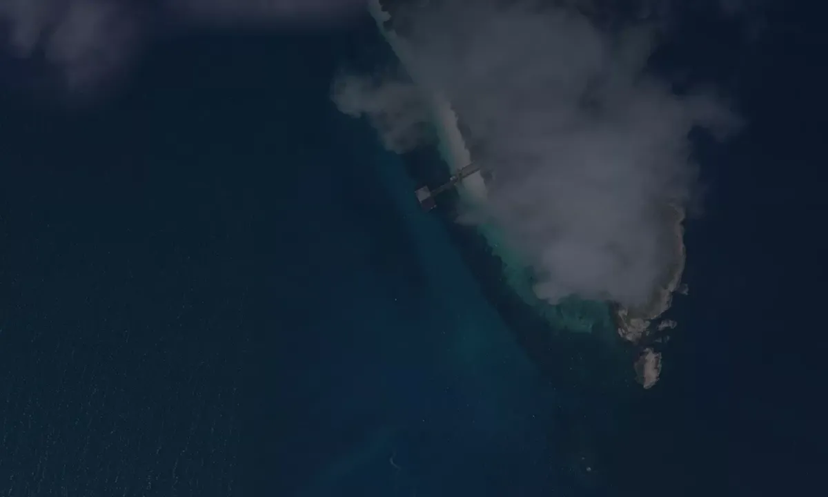 Satelite image of Pulau Rawa