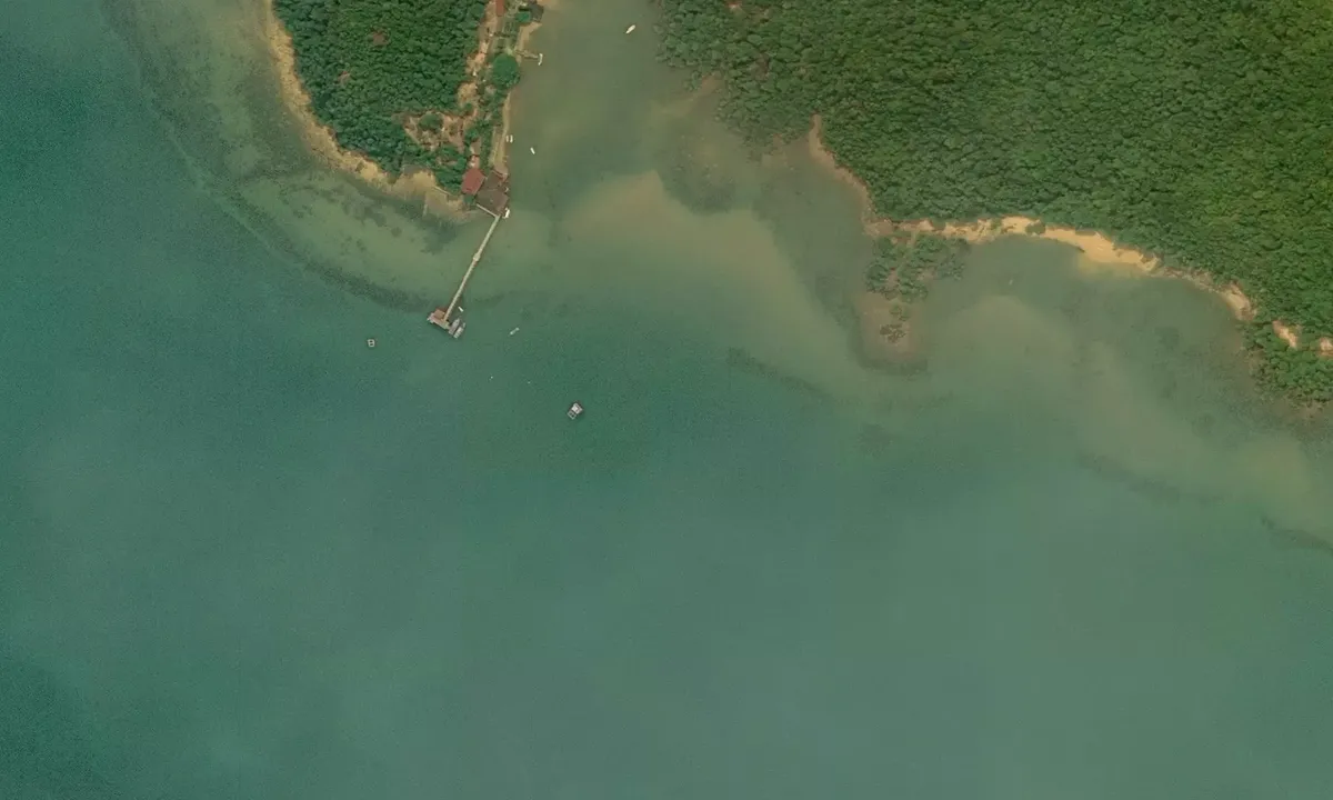 Satelite image of Pulau Sibu West