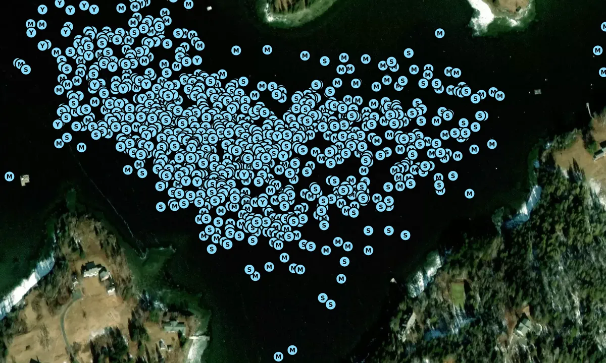 Satelite image of Pulpit Harbor - North Haven