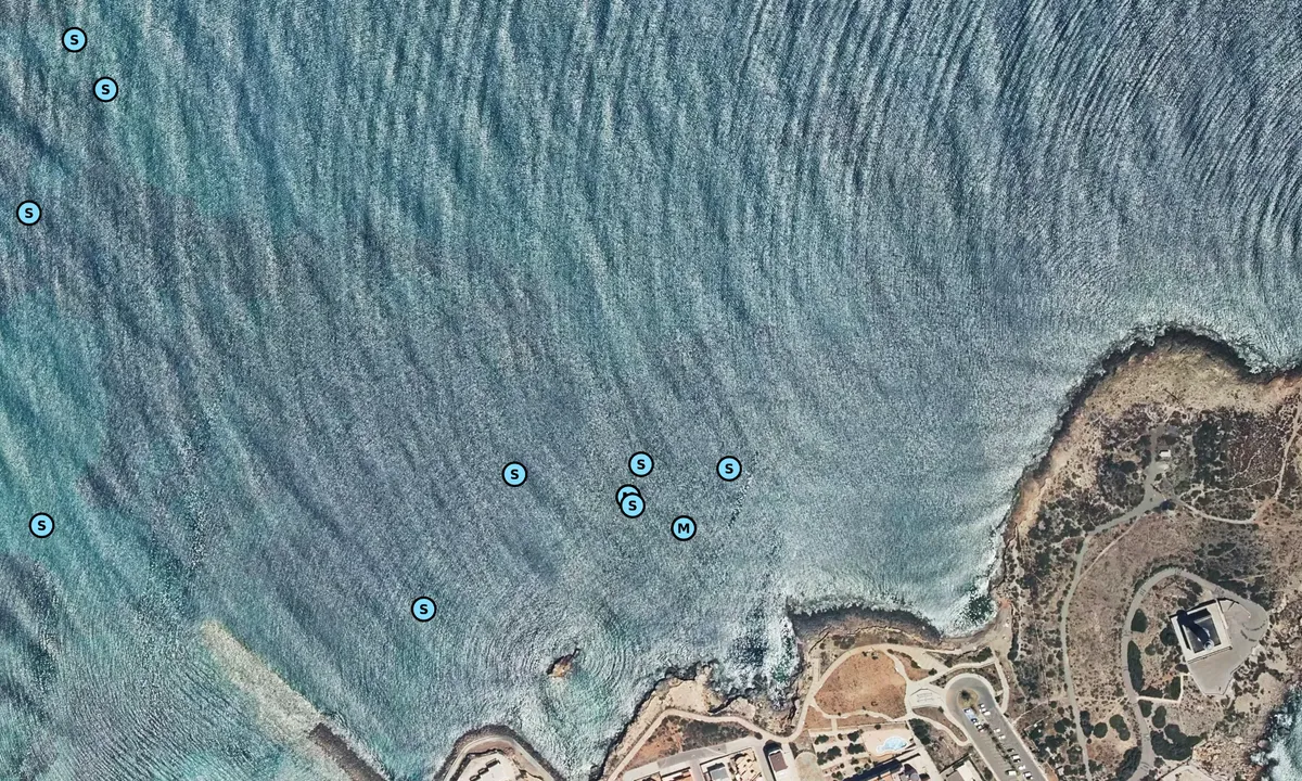 Satelite image of Punta Cabo de Palos North