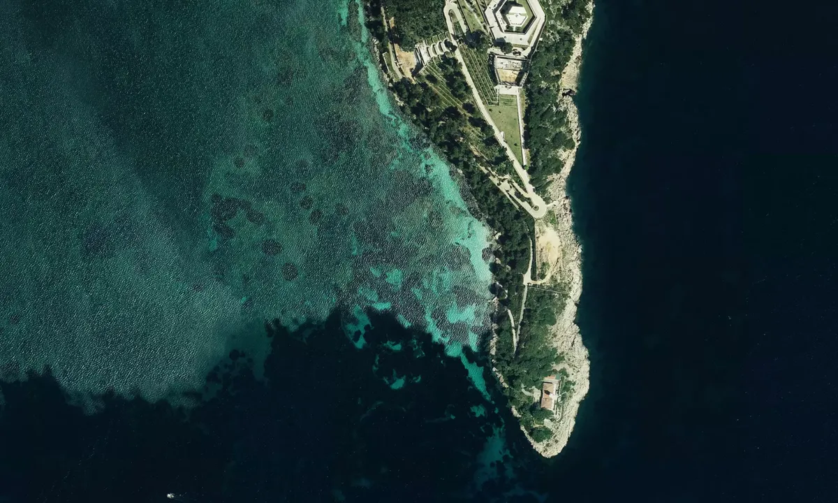 Flyfoto av Punta de l'Avançada