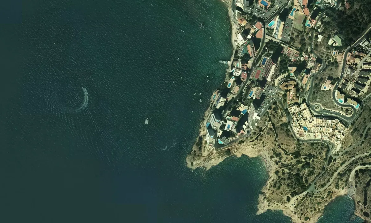 Flyfoto av Punta de Pinet