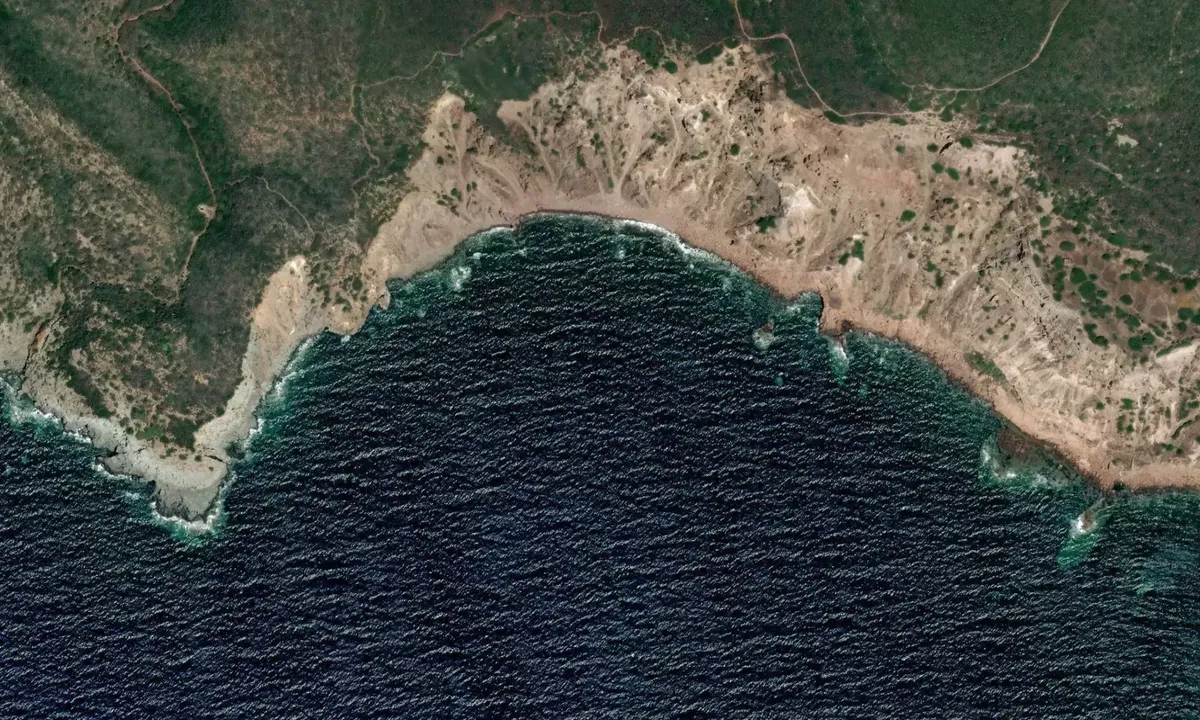 Satelite image of Punta di Capodolio Est