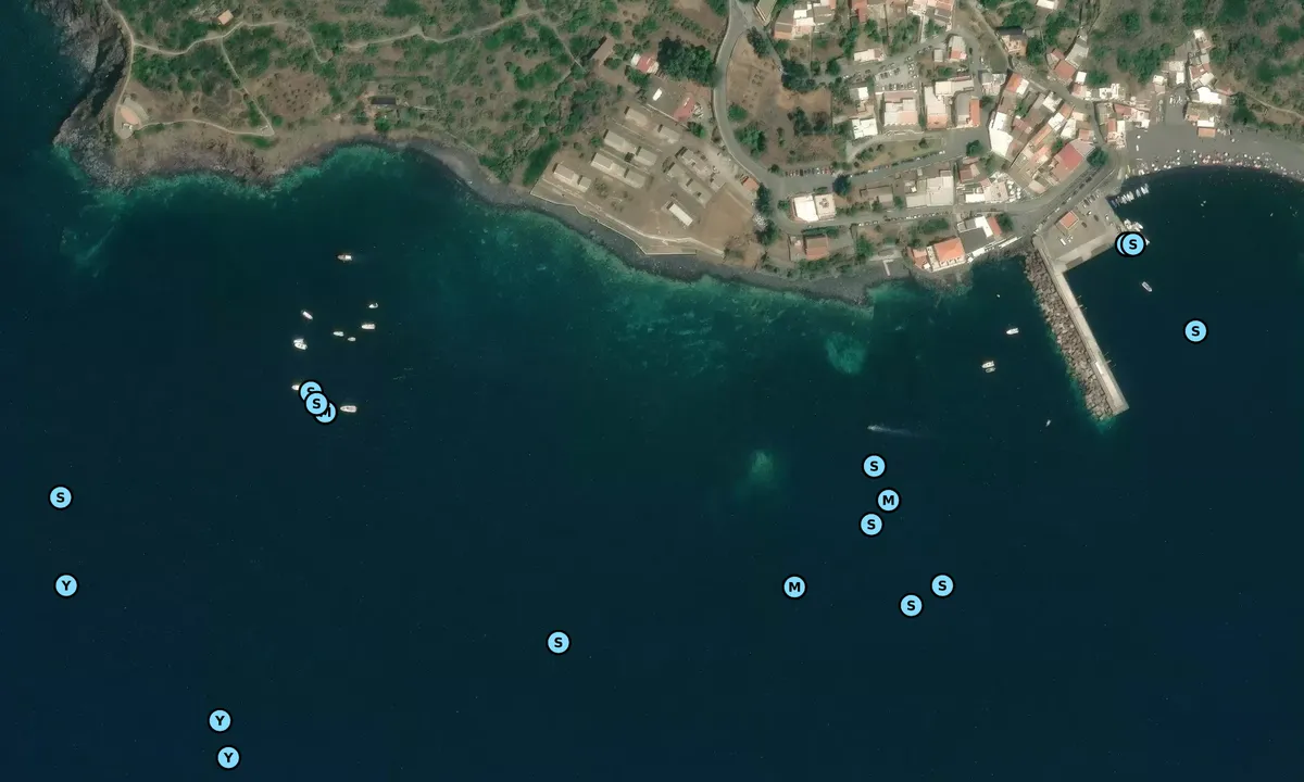 Satelite image of Punta di Megna & Rinella