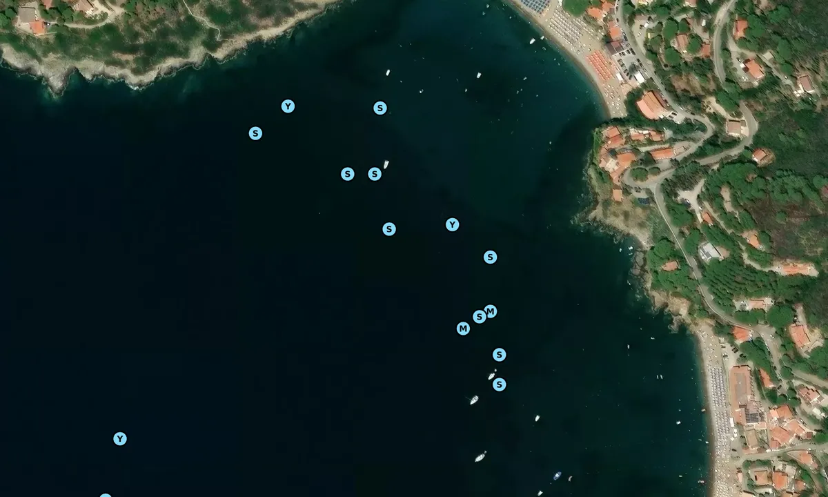 Satelite image of Punta Pareti