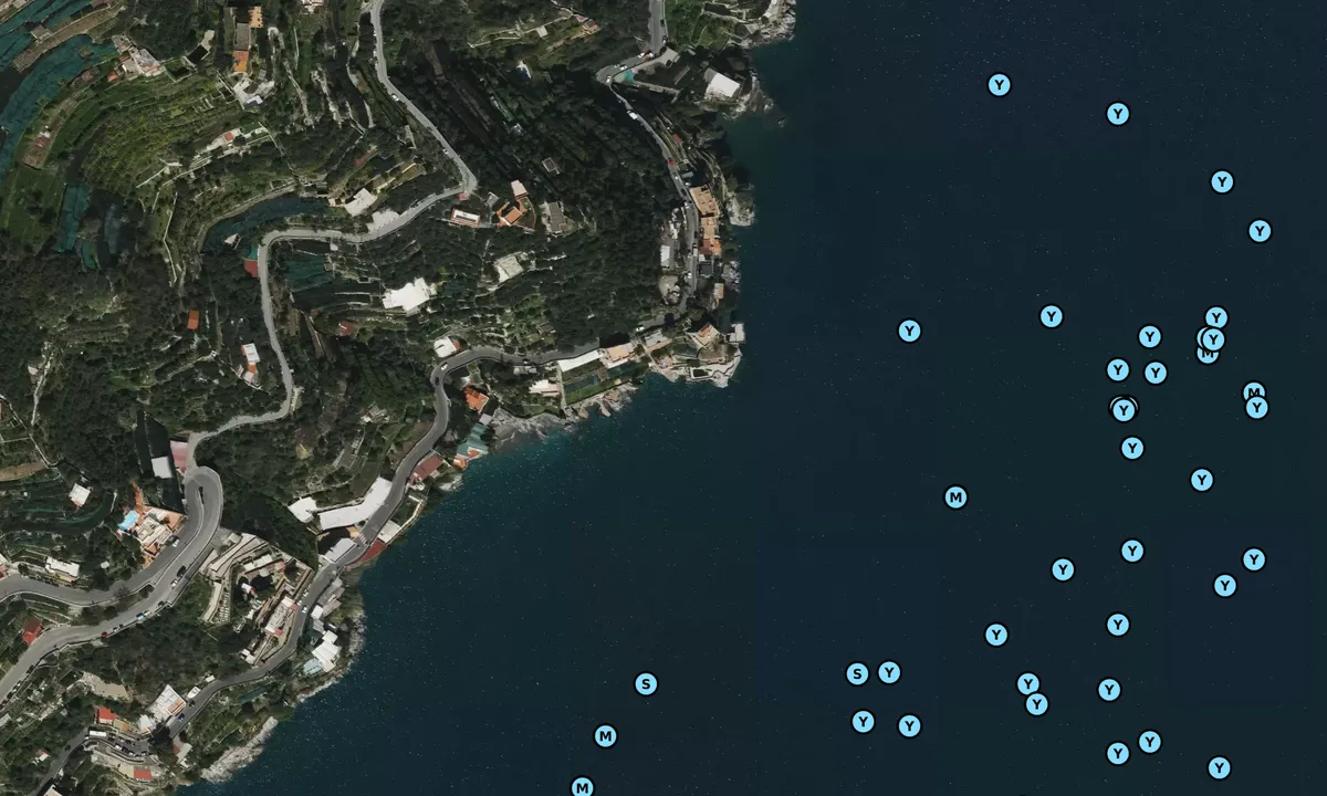 Satelite image of Punta Scarpariello