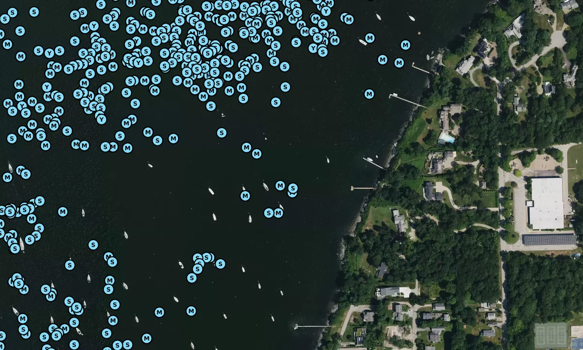 Satelite image of QDNYC private mooring