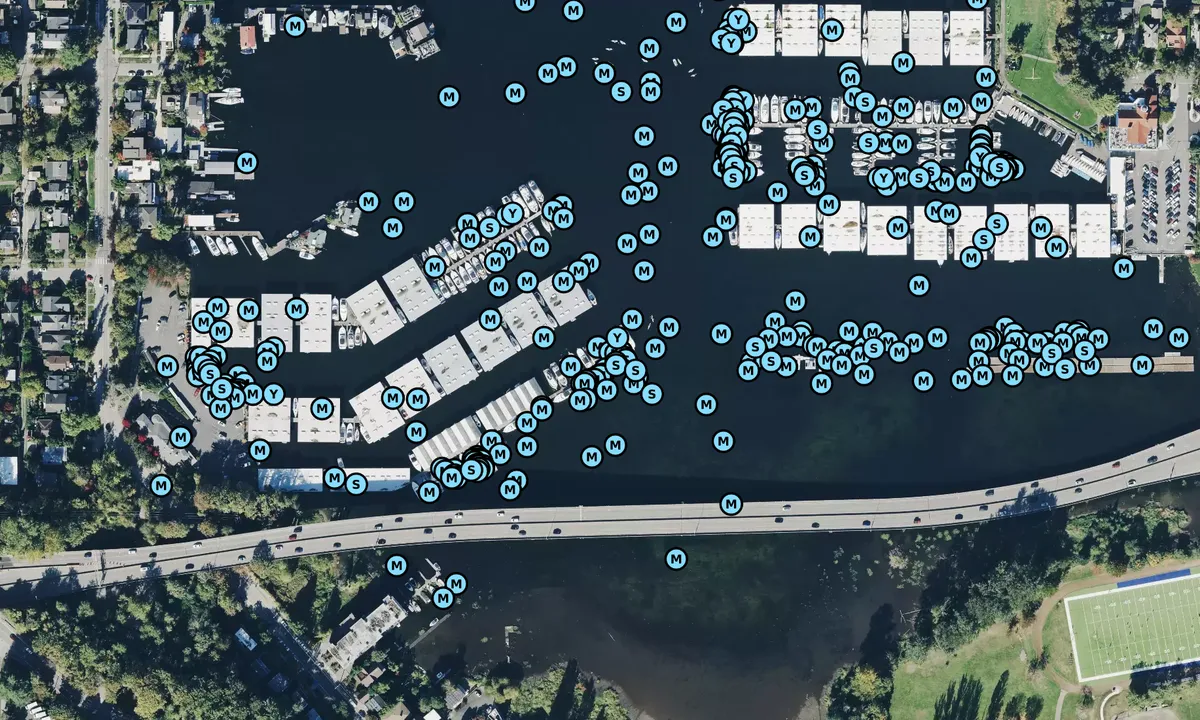 Satelite image of Queen City Yacht Club - Seattle