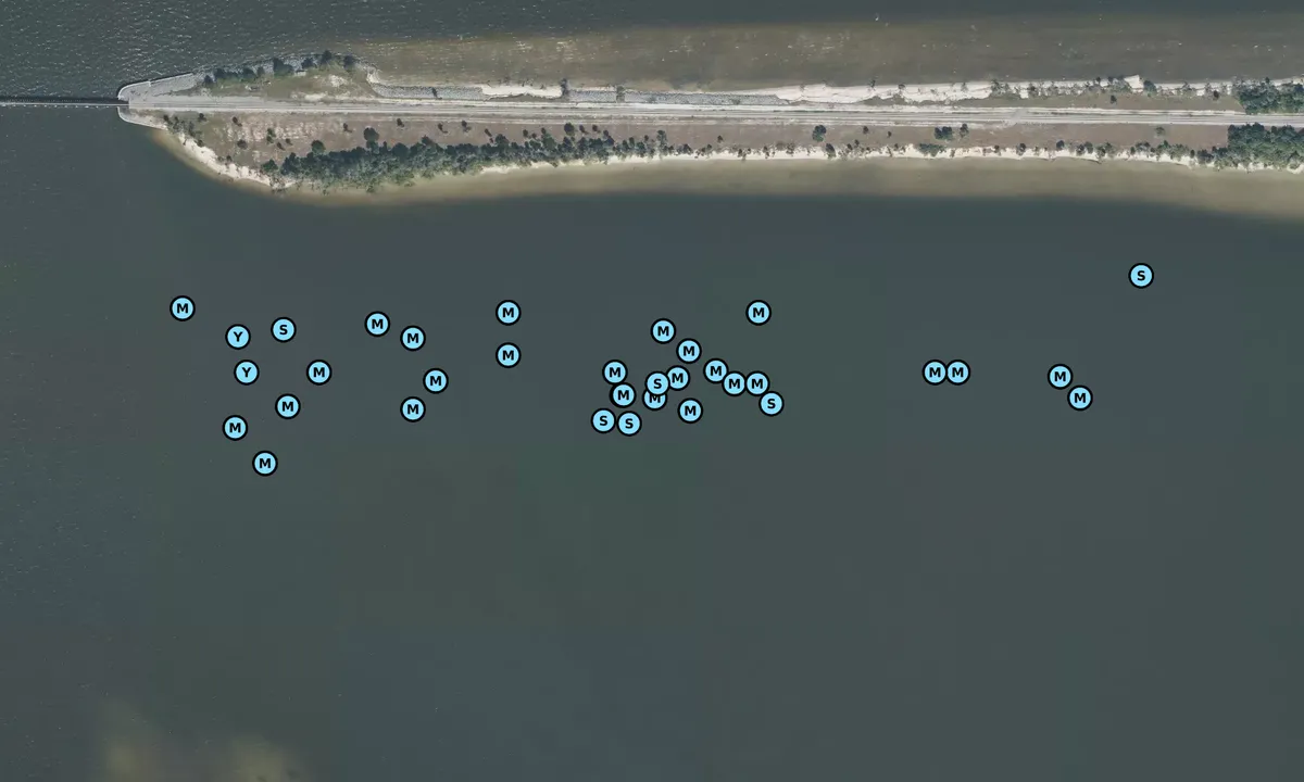 Satelite image of Railway Bridge Southeast