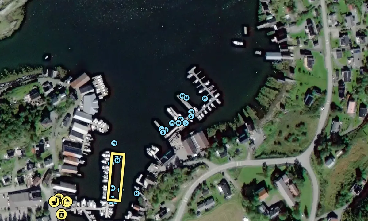 Satelite image of Råkvågen Brygger