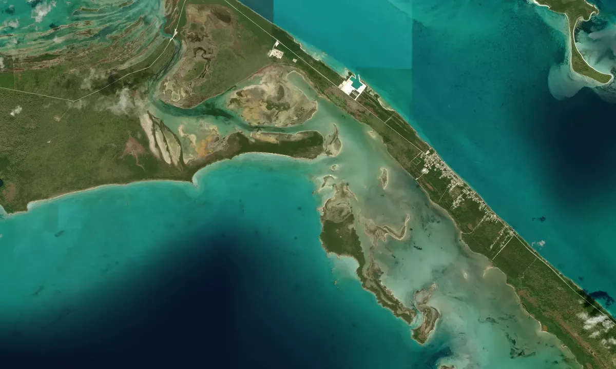 Flyfoto av Randalls Cay