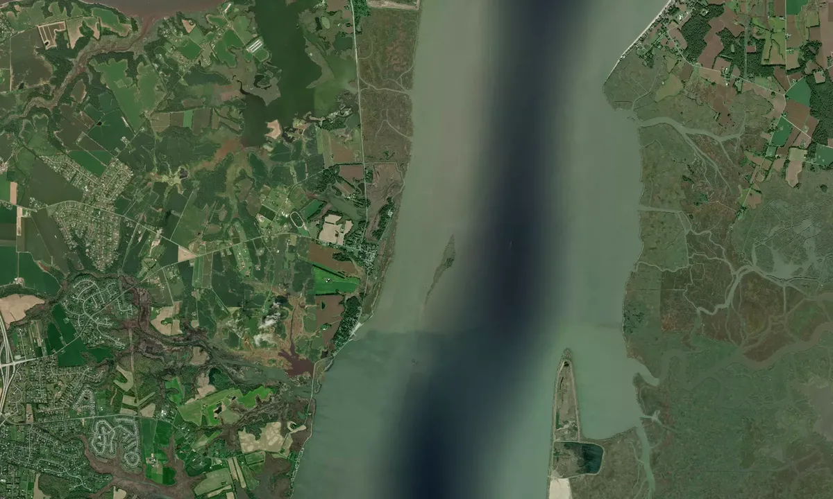 Flyfoto av Reedy Island Channel