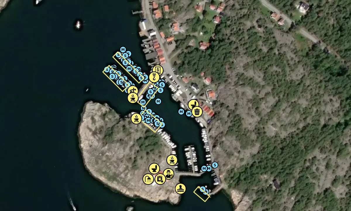 Satelite image of Resö Gästhamn