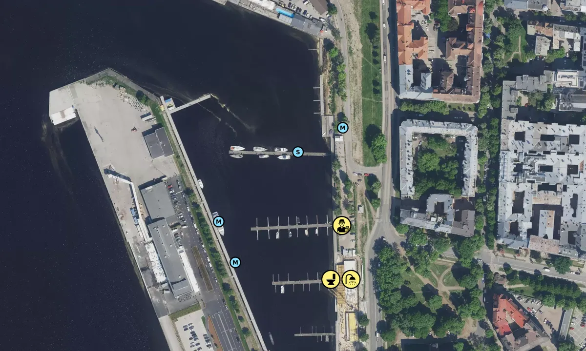 Satelite image of Riga Yacht Center - Andrejosta