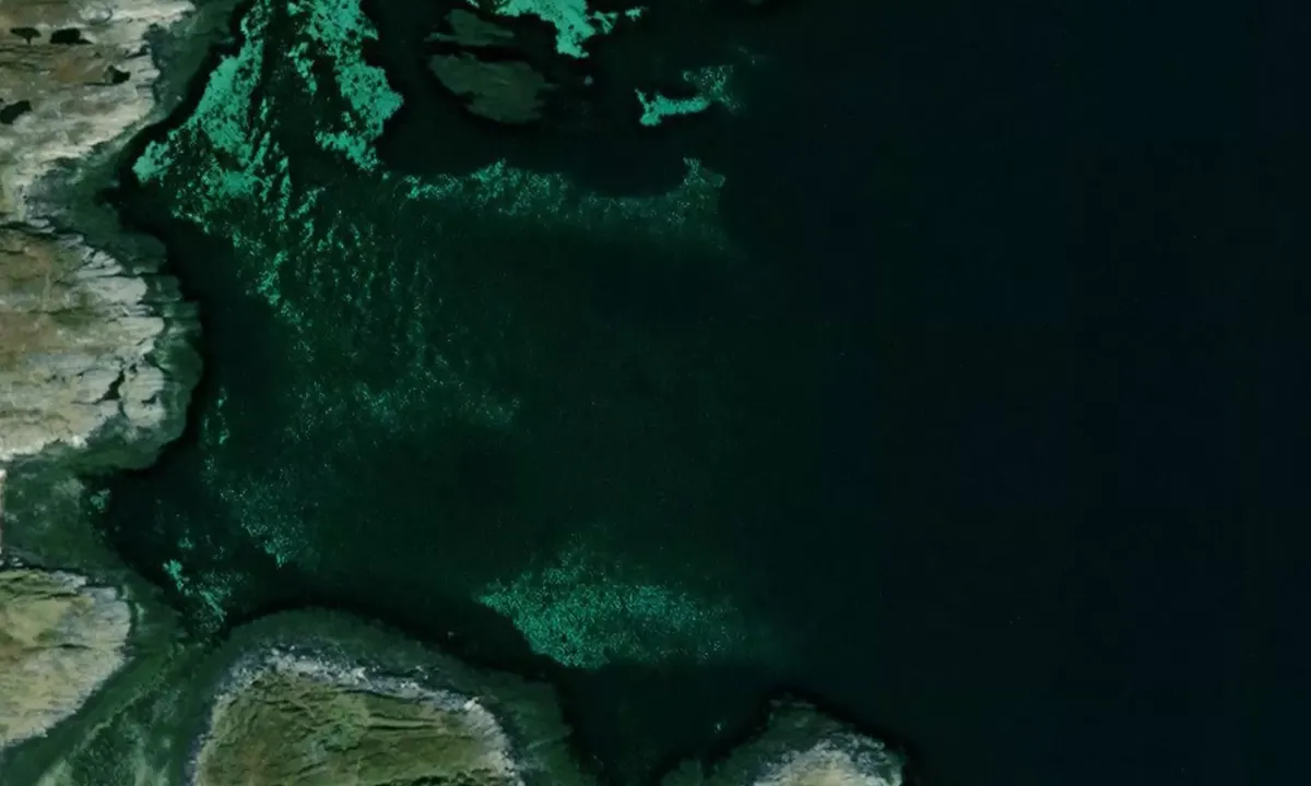 Satelite image of Risøyhamn - Nordnesøya