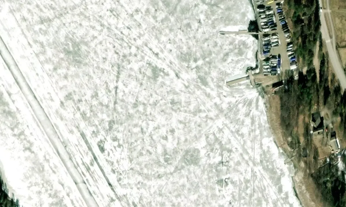 Satelite image of Ristiina