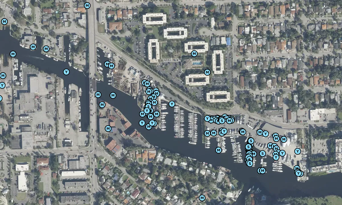 Satelite image of River Cove Marina