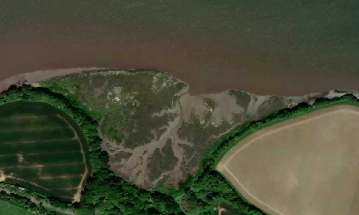 Satelite image of River Lynher